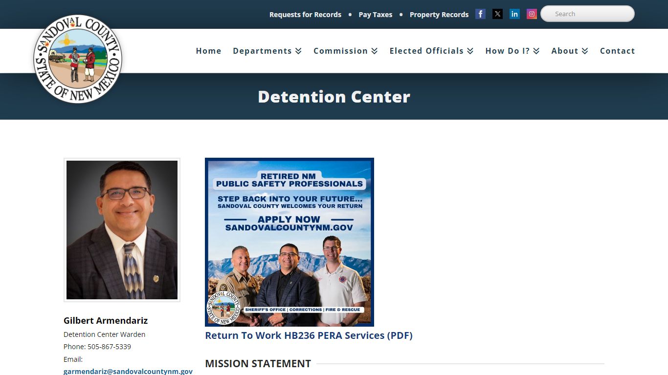 Detention Center - Sandoval County