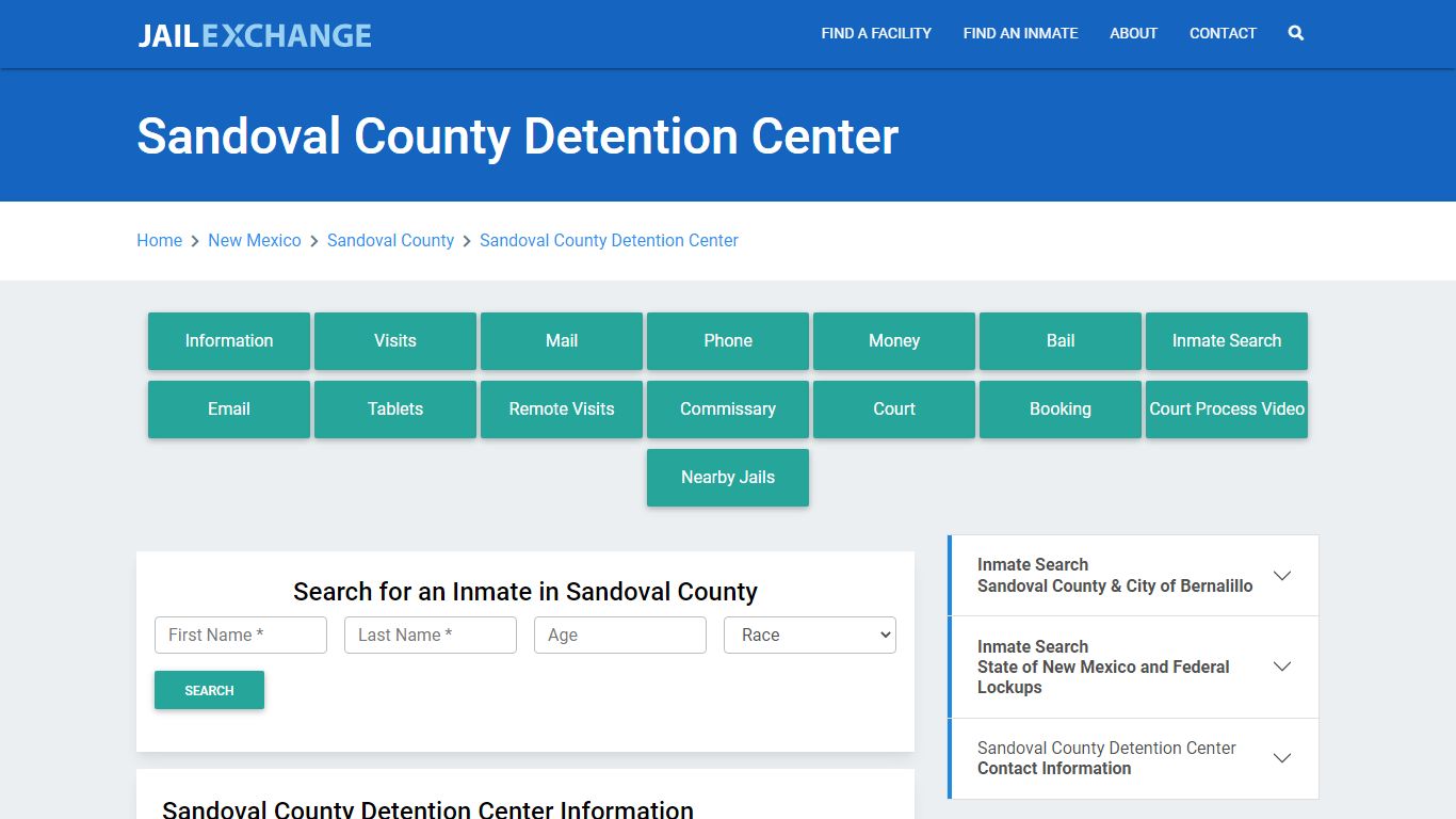 Sandoval County Detention Center - Jail Exchange